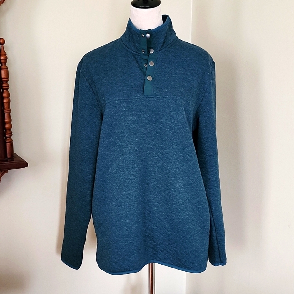 Sonoma Teal Snap-Front Pullover